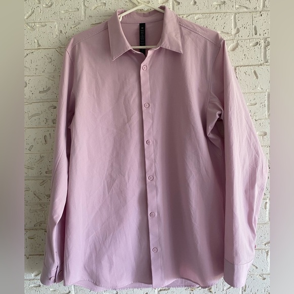 Lululemon Athletica Soft Purple Men's Dress Shirt size Large - Picture 1 of 7